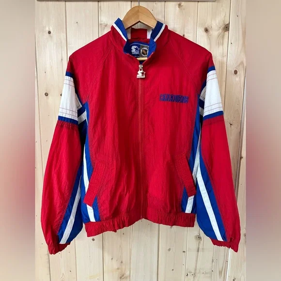 Vintage Starter Canadians Jacket Size L, NHL Windbreaker, Montreal, Official - Picture 4 of 6